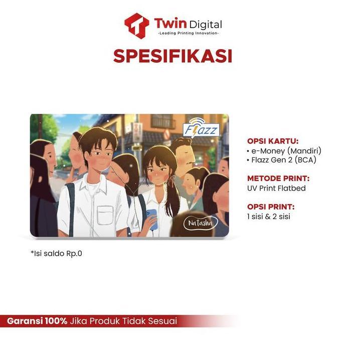 Custom E-Toll Flazz BCA E-Money Mandiri Card- Kartu Toll Edisi Movie's