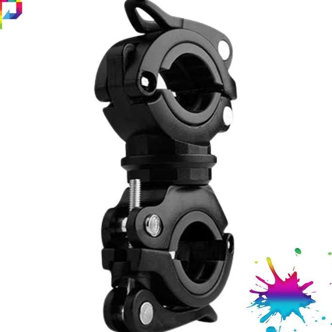 Pegangan Jepitan Clamp Klem Penjepit Lampu Senter Stang Sepeda