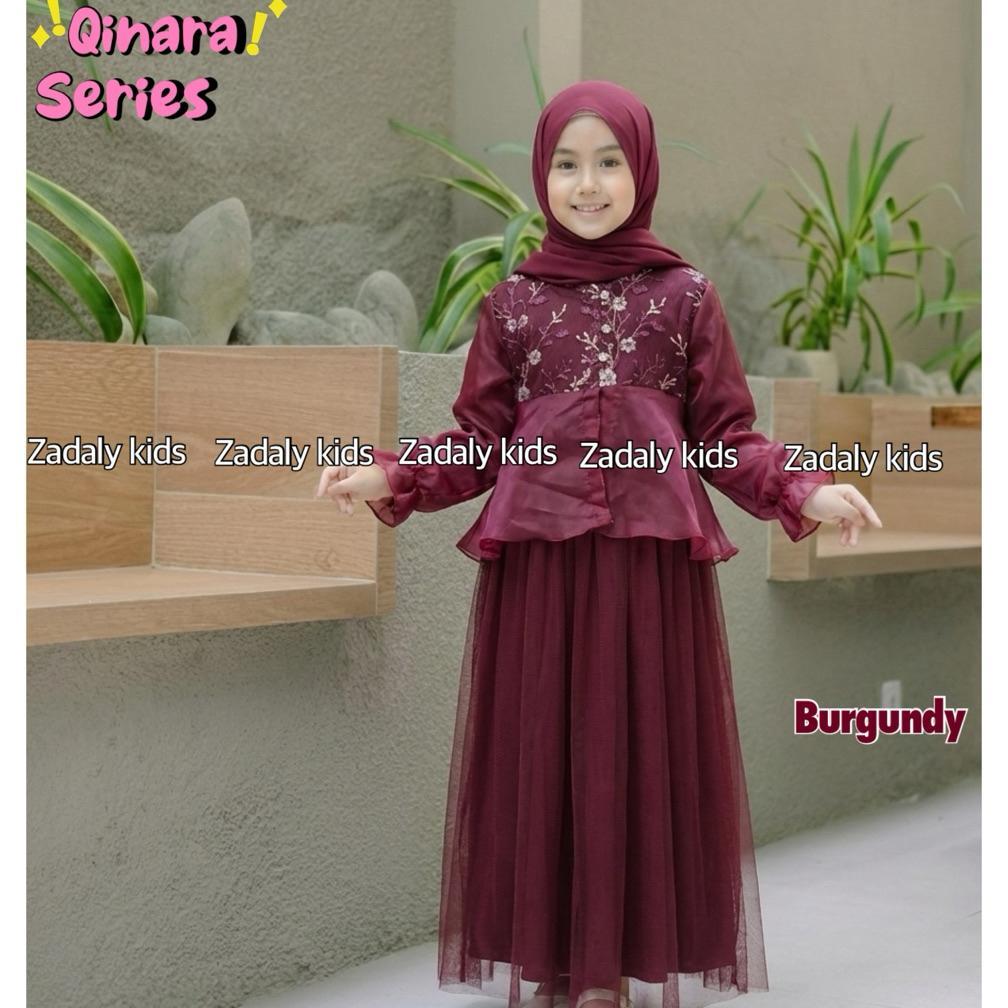DISKON QINARA SERIES,SET GAMIS ANAK + OUTER,GAUN ANAK LEBARAN MURAH,FASHION ANAK MUSLIMAH,GAMIS ANAK