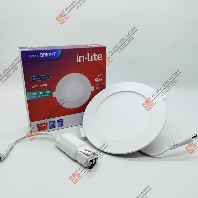 Lampu Downlight Led Inlite 9 Watt Inbow 3000K/4000K/6500K INPS628R
