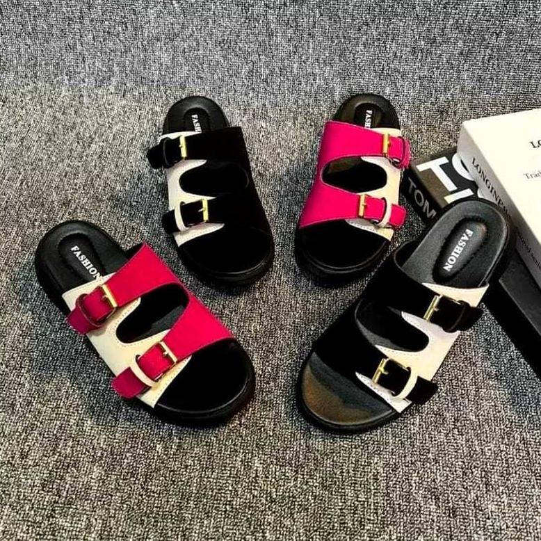 HOT Sandal Wanita Gesper Terbaru Dan Terlaris Ban Dua - Ban Dua Gesper//Sandal Casual Wanita Remaja