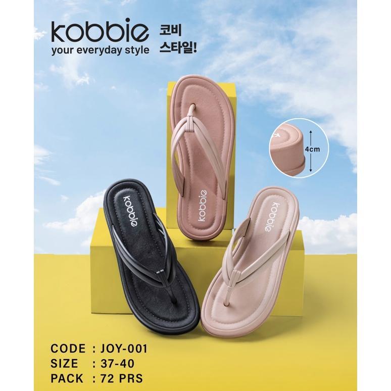 PROMO KOBBIE Sandal jepit tebal karet premium korean style kekinian wanita sandal kasual stylish rin