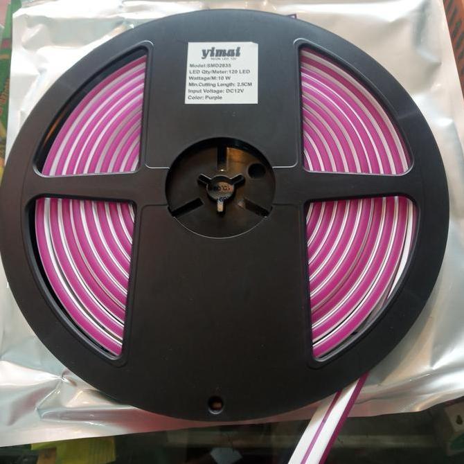 YIMAI lampu led neon flex DC 12 V warna ungu ( purple)