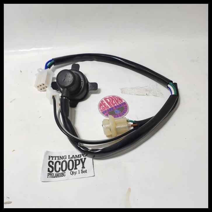 TERMURAH FITING LAMPU DEPAN SCOOPY LAMA SOKET COP LAMPU DEPAN SET SCOOPY CKD 