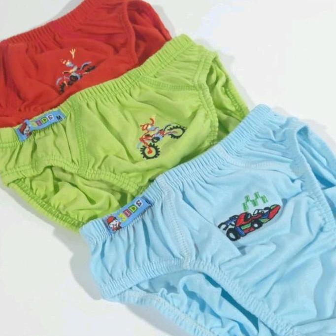 Instancodbisa- 3Pcs_Cd Agree Kids Ak 017 Celana Dalam Anak Bordir M.L.Xl.Xxl / Cd Anak Cowo / Cd Agr