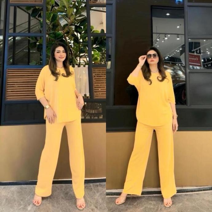 Terpopuler- Setelan Wanita Knitt Turkey Polos Oneset (Rgb) Dewasa Kulot - Baju, Celana Casual