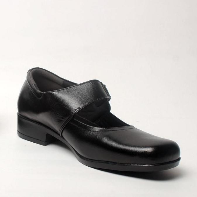 Terpopuler- Sepatu Pantofel Formal Wanita Rasheda Pk Big Size Hitam Heels Shoes