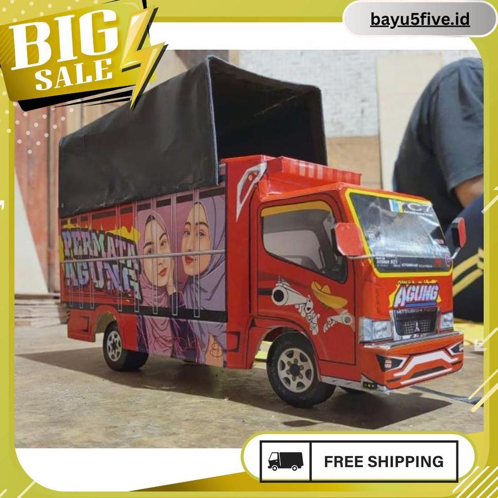Cod Miniatur Truk Oleng Permata Agung Variasi Terpal, Trek, Trak, Truck Oleng Miniatur, Truk Oleng K
