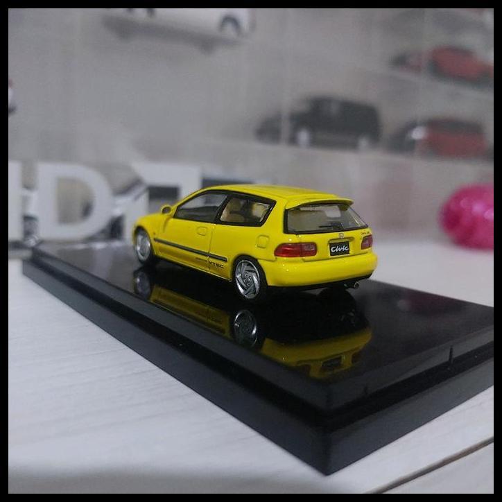 TERBARU HOBBY JAPAN HONDA CIVIC EG CIVIC ESTILO CARNIVAL YELLOW SKALA 64