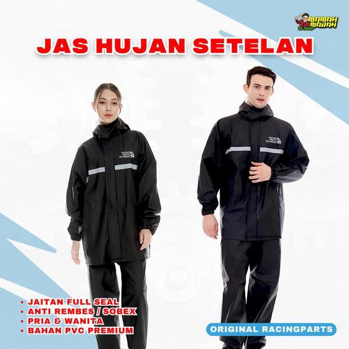 DR329 >> Jas Hujan Setelan Pria Wanita Raincoat Bahan PVC Jas Hujan Anti Rembes Premium Dewasa Wanit