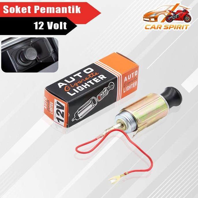 JHOZENUS Soket Pemantik Portable Mobil Ukuran 20CM Anti Karat Tahan Panas Soket Pemantik Konduktor
