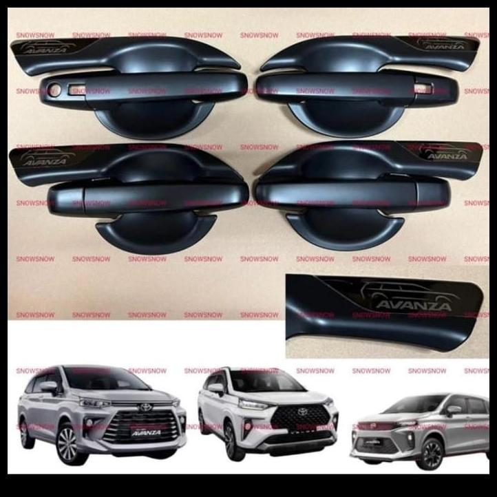 TERBARU PAKET OUTER HANDLE HITAM DOFF MOBIL AVANZA 2022 - KEYLESS