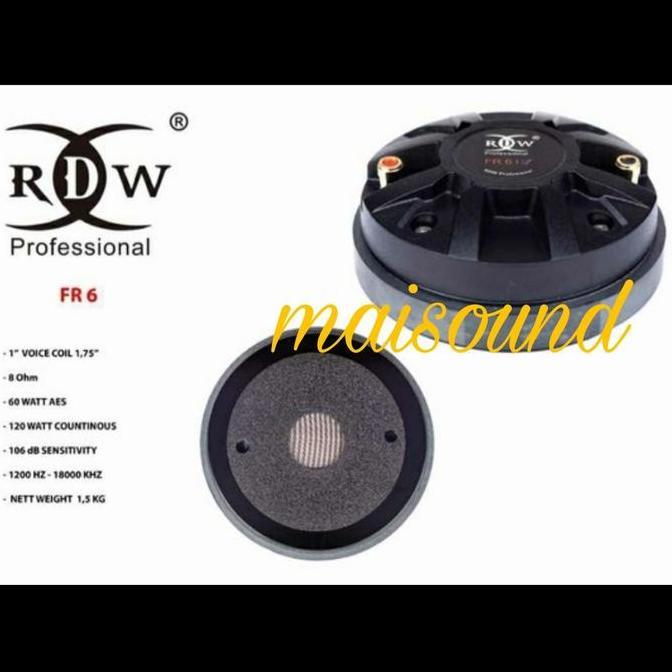 promo DRIVER TWEETER RDW FR6 DRIVER TWITER RDW FR 6
