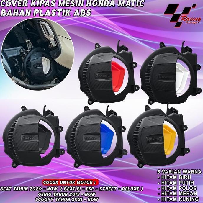 DE140 >> COVER KIPAS BEAT FI ESP DELUXE STREET SCOOPY GENIO 2021 - NOW HONDA MATIC MATIK  Aksesoris 