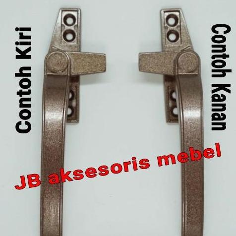 RAMBUNCIS JENDELA DEKSON / HANDLE TARIKAN KUNCI JENDELA KAYU ALUMINIUM