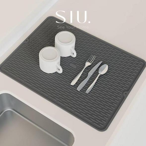 KARA_JAYABADI - SIU. SATO PREMIUM SILICONE DISH MAT ALAS PIRING DAPUR MULTIFUNGSI ANTI AIR TAHAN PAN