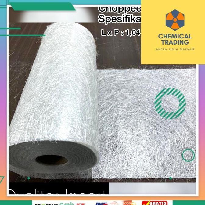Homemid- Serat Fiber Aquaproof - Fiberglass Matt - Fiber Glass Mat 1 Kg