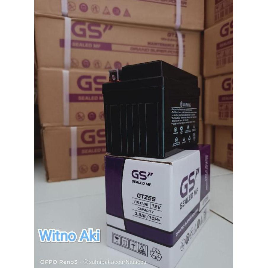 Aki Motor Honda Revo+New Revo 110 Gtz5s GS P aki kering mf Terlaris