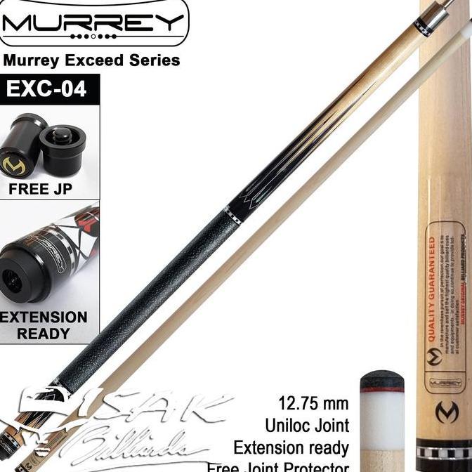 Murrey Exceed EXC-04 Cue Uniloc Maple Extension Bumper Stick Billiard