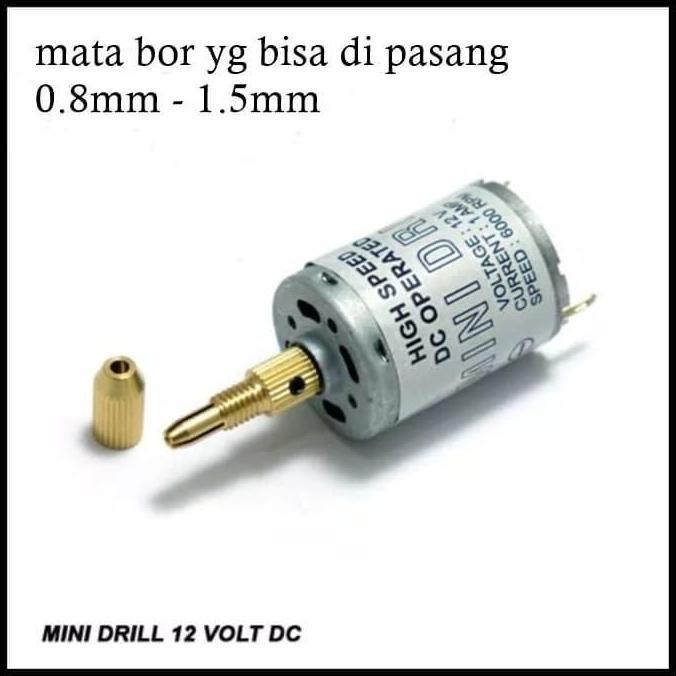 Dinamo Mini Drill Dc 12v Bor Mini Mata Bor Micro Pcb Diecast Hobby Diy