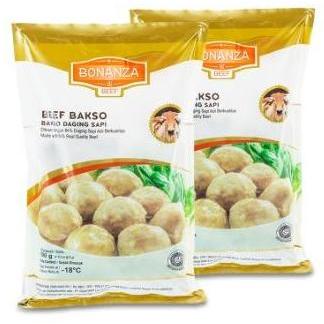 Bigwood- Bakso Sapi Bonanza Import Premium 500 Gram | Meatball Beef Ball