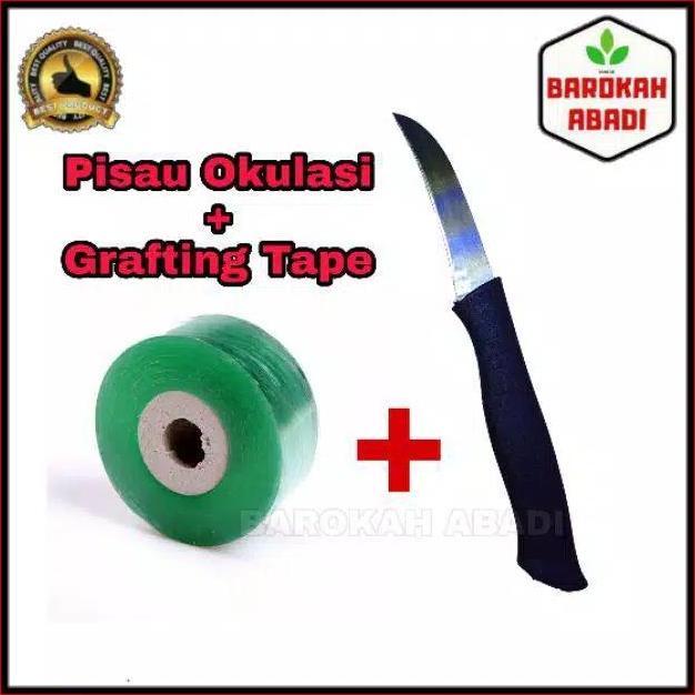 Lansungkirim- Paket Grafting Tape Sambung Tunas & Pisau Grafting Okulasi Stek