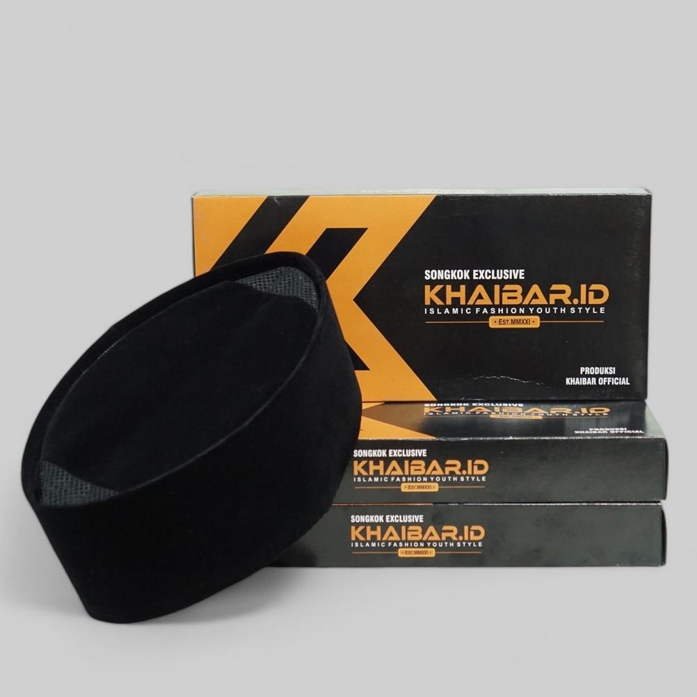 ORIGINAL PECI SONGKOK HITAM POLOS AC KOPYAH DEWASA DAN PECI HITAM ANAK SONGKOK PRESIDEN TINGGI 9