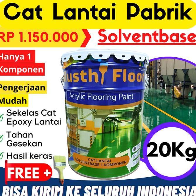 Homemid- Cat Lantai Pabrik Cat Lantai Gudang Solventbase Sekelas Epoxy 20 Kg