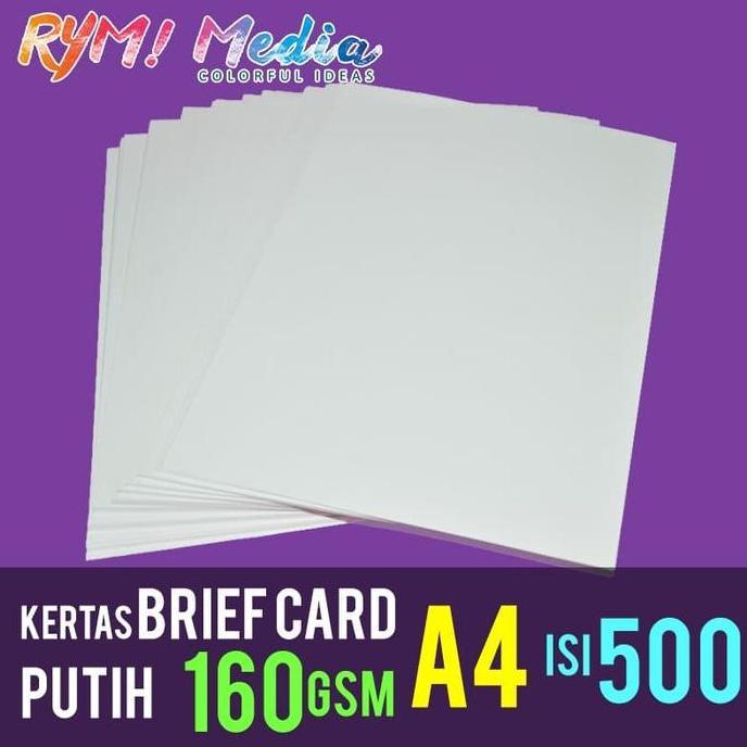 Lansungkirim- 500 Lembar Kertas Brief Card (Bc) 160 Gram A4 / Manila 160 Gsm 1 Rim
