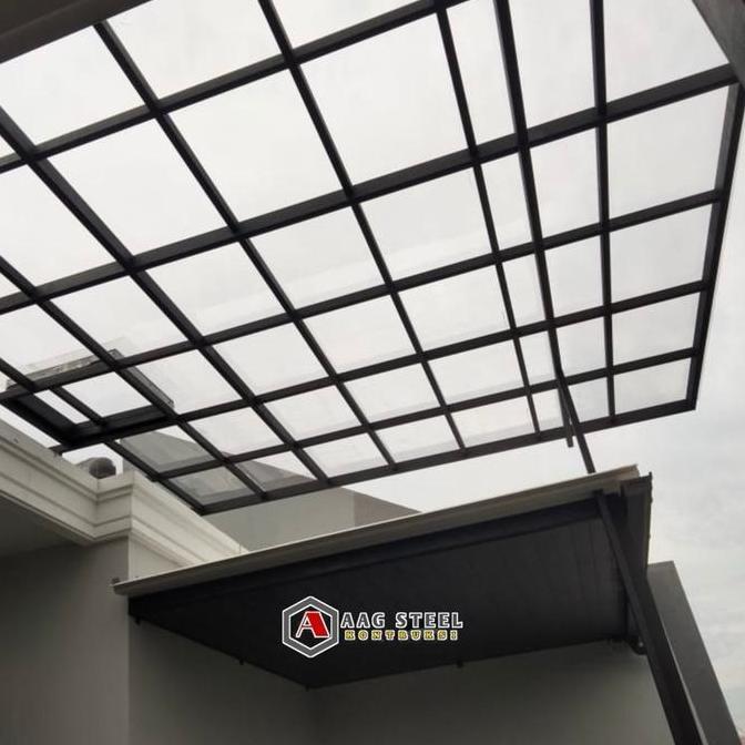 Homemid- Kanopi Holow Galpanis 4X8 Atap Solarflat 1,2Mm  Besi Baja Lis Frofil Dan Talang Sni Terbaik