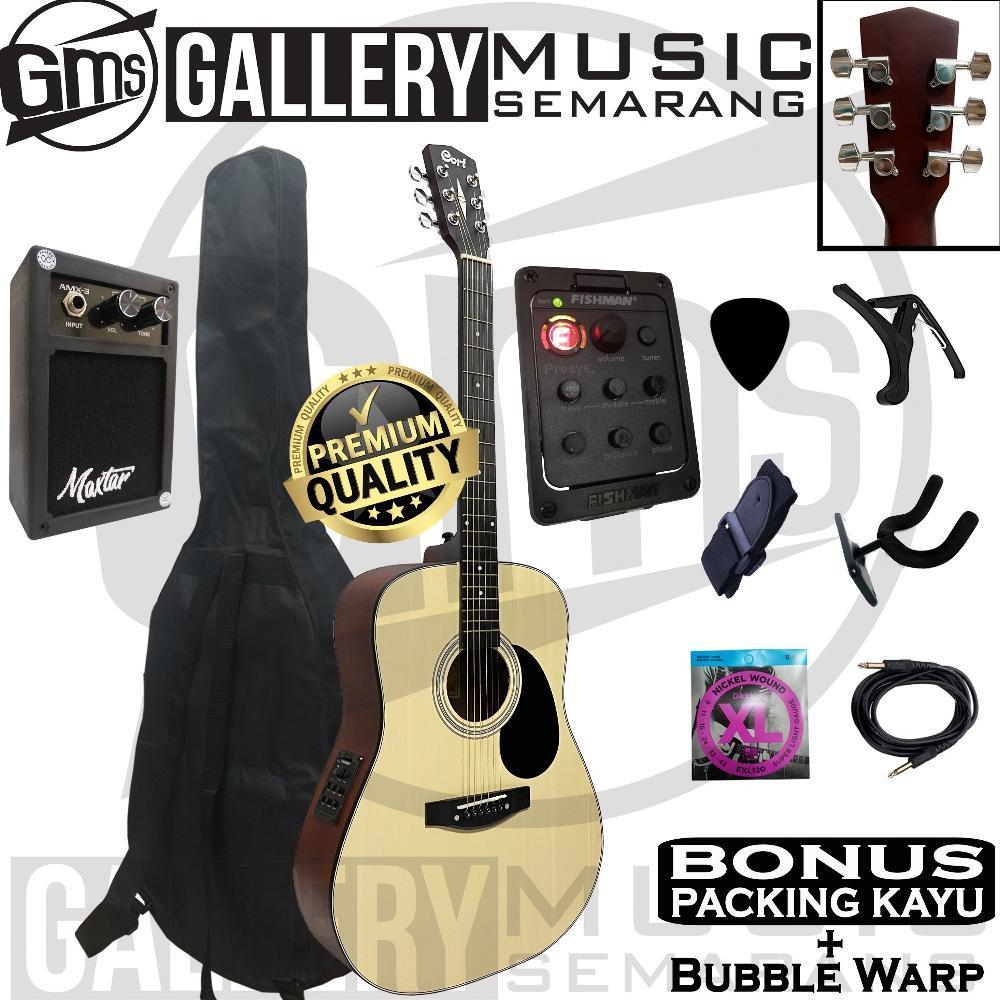 Gitar Akustik Elektrik Cort AD810 OP Custom Tanam Besi