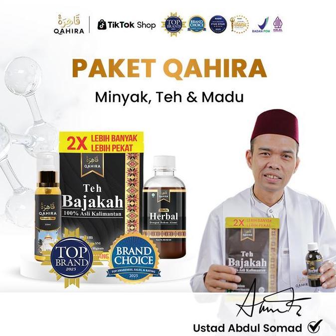 Feminin- Promo Qahira-Paket Best Seller-Minyak, Teh Dan Madu Bajakah Premium Untuk Kempeskan Benjola