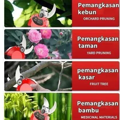 Lansungkirim- Reaim Cordless Gergaji 12 Inch Portable / Chain Saw Mesin Potong Kayu Dengan Baterai L