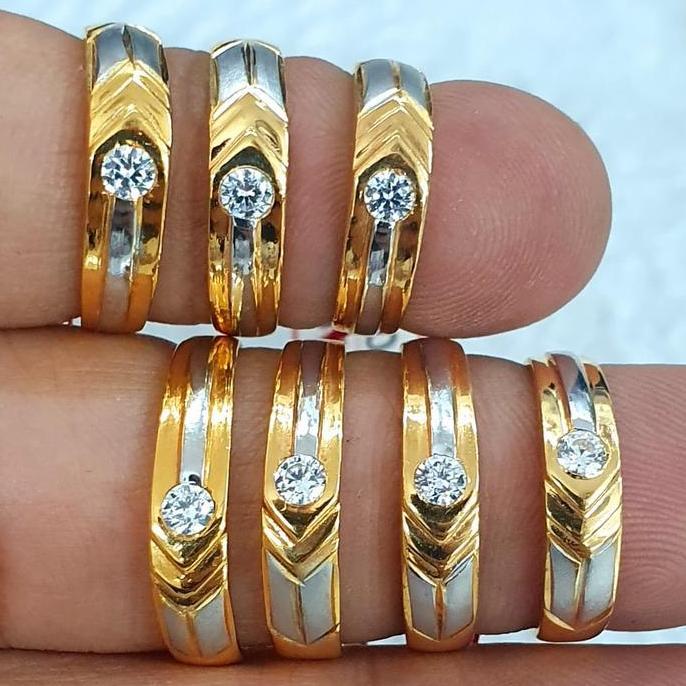cincin kawin tunangan couple emas 70% 700 70 % variasi 6