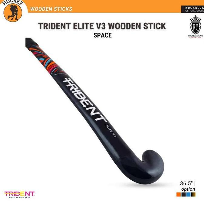 Trident Elite V3 Wooden Hockey Stick INDOOR (Space)
