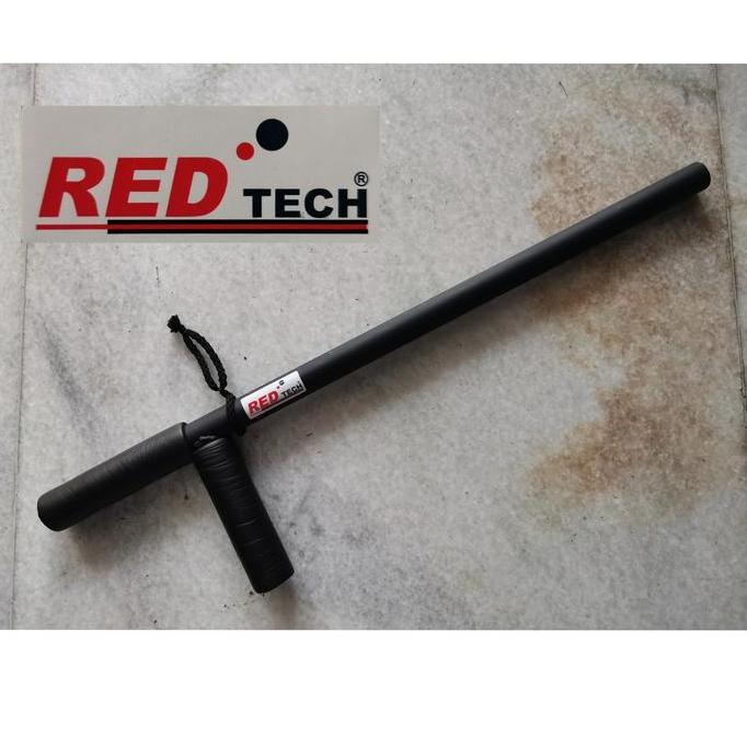 Pentungan steel besi T Tongkat Satpam Security hitam REDTECH kuat