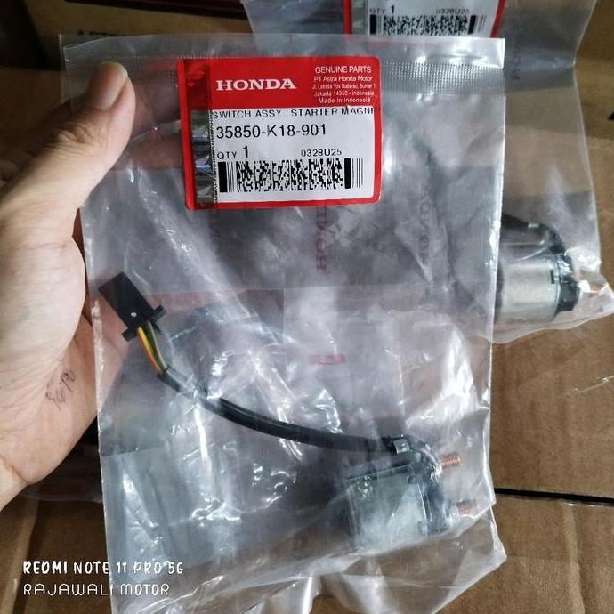 35850-K18-901 Bendik, Relay Starter Honda CBR 150R, verza K18 AHM Original