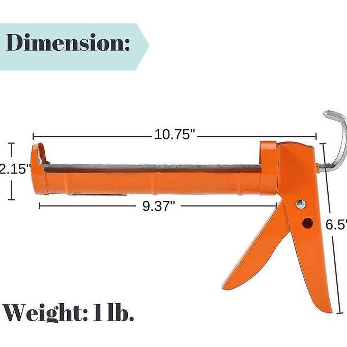 Lancarjaya- Alat Tembak Silikon Sealant Tabung Caulking Gun Simple Praktis & Kuat