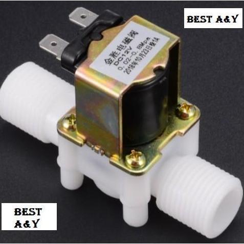 Selenoid Valve Water Inlet Valve otomatis Mesin Cuci 1 per 2 inchi inci 12V DC kran