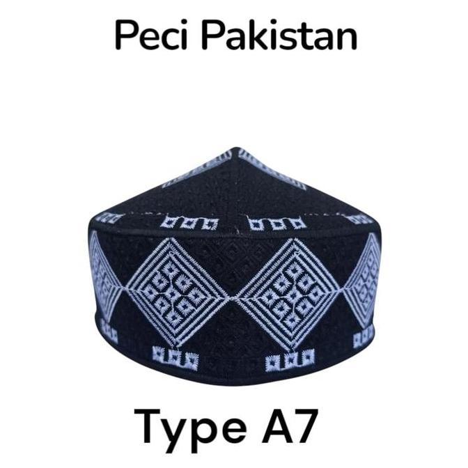 DV28 >> peci pakistan/kopiah pakistan/peci pakistan full bordir Motif