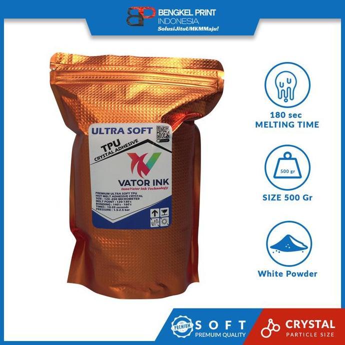 Promo Hotmelt Powder Vator TPU Ultra Soft for DTF 500gr Diskon