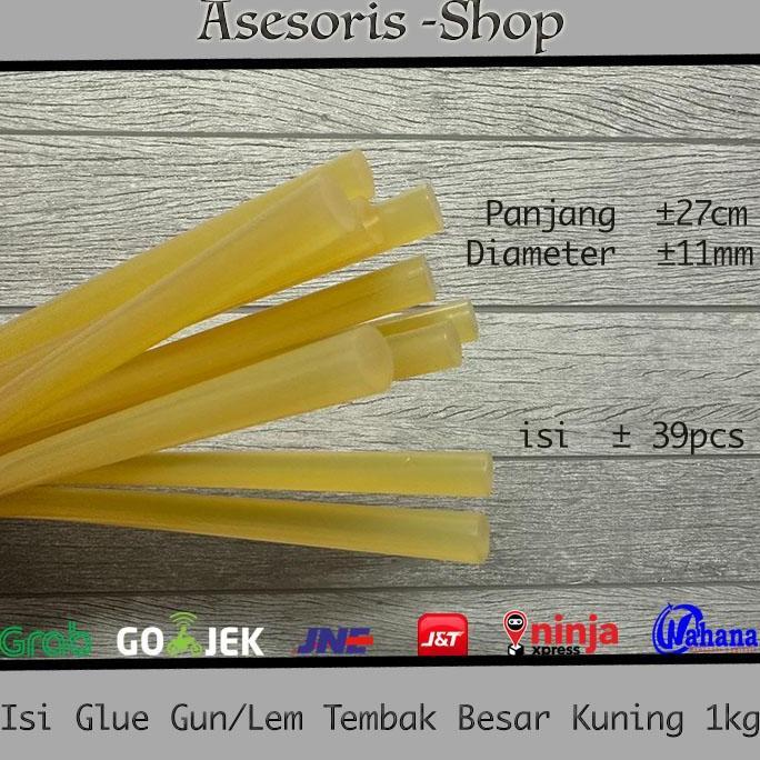 Promo Isi Lem Tembak besar warna Kuning 1kg Diskon