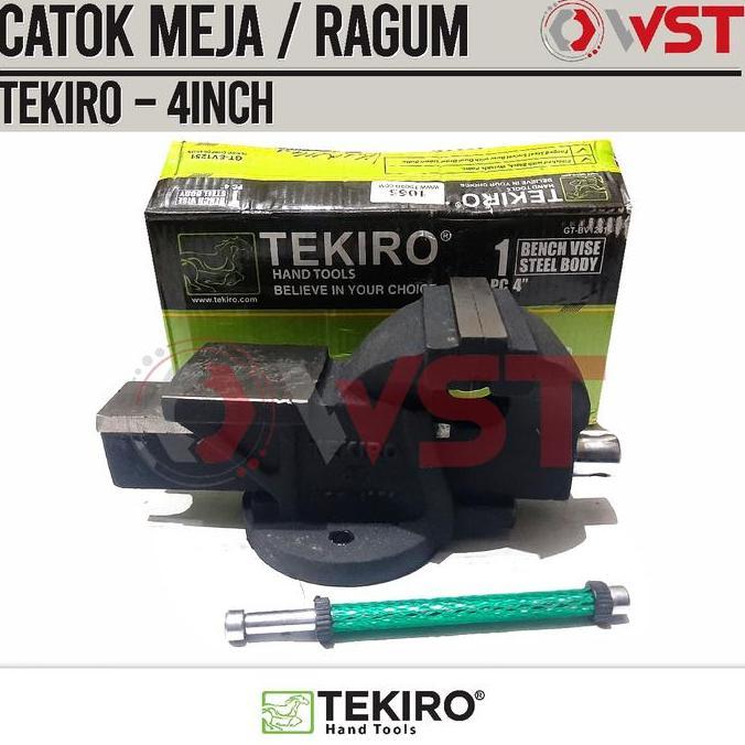 TERBARU - Catok 4 inch / Ragum TEKIRO / Bench Vise 4Inch