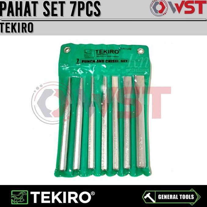 NEW Tekiro Pahat Set 7pcs / Pahat Beton Besi / Alat ukir / Punch & Chisel