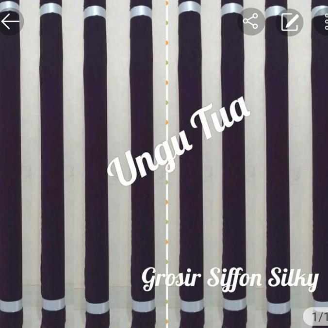 DV31 - Kain chiffon/ Kain Siffon Silky /Siffon Arab warna ungu tua