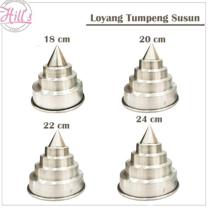 LOYANG TUMPENG SUSUN / CETAKAN TUMPENG SUSUN 18 CM 20 CM 22 CM