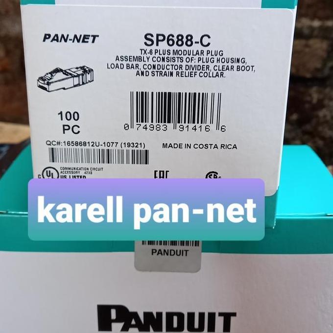 TERMURAH - panduit rj45 cat6 / panduit konektor SP688-C