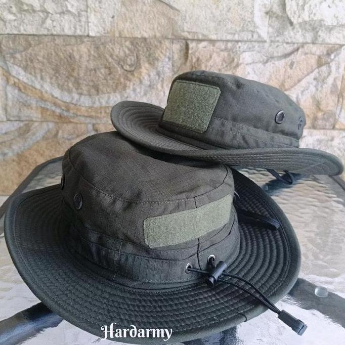 Caps- Terbaru// Topi Rimba Hijau Army// Topi Rimba Full Kawat// Topi Rimba Tactical//