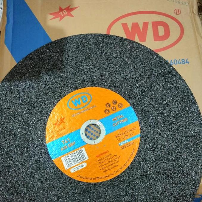batu potong wd 14 inch /mata gerinda potong besi resibon potong Besar ORI harga per biji