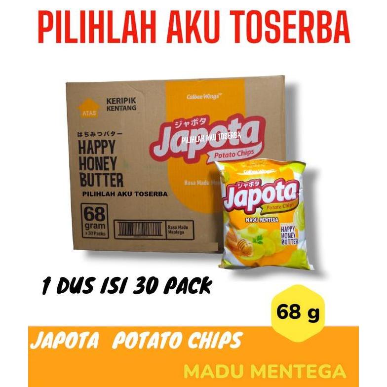 Japota Keripik Kentang HAPPY HONEY BUTTER 68 gr - ( HARGA 1 DUS )